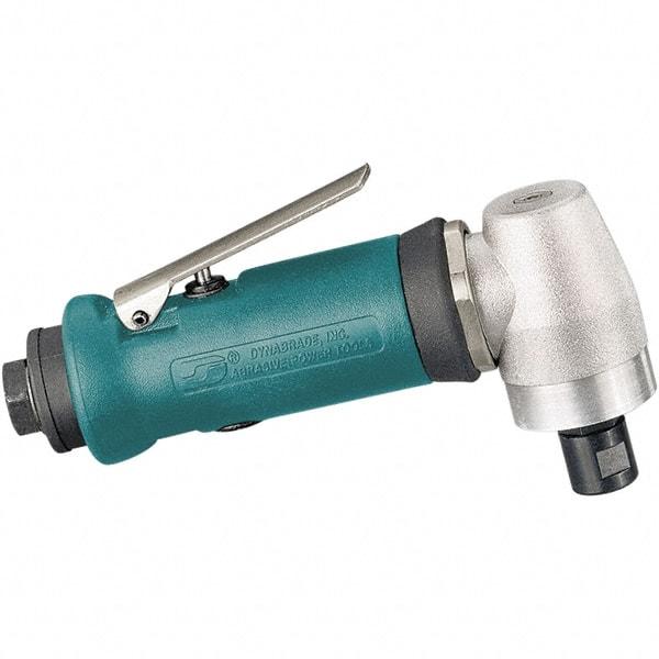 Dynabrade - 1/4" Collet, Angle Handle, Air Angle Die Grinder - 20,000 RPM, Rear Exhaust, 21 CFM, 0.4 hp, 90 psi, 1/4 NPT Inlet - Americas Industrial Supply