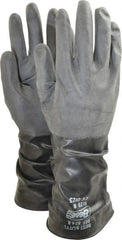SHOWA - Size M (8), 14" Long, 14 mil, Unsupported, Butyl Chemical Resistant Gloves - Americas Industrial Supply