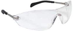 MCR Safety - Clear Lenses, Frameless Safety Glasses - Anti-Fog, Scratch Resistant, Size Universal, Wrap Around - Americas Industrial Supply