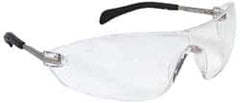 MCR Safety - Clear Lenses, Frameless Safety Glasses - Anti-Fog, Scratch Resistant, Size Universal, Wrap Around - Americas Industrial Supply