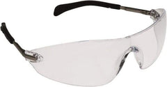 MCR Safety - Clear Lenses, Frameless Safety Glasses - Scratch Resistant, Size Universal, Wrap Around - Americas Industrial Supply
