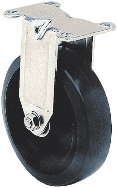 Albion - 3-1/2" Diam x 1-3/8" Wide x 4-3/4" OAH Top Plate Mount Swivel Caster - Polyurethane, 225 Lb Capacity, Ball Bearing, 2-1/2 x 3-3/4" Plate - Americas Industrial Supply