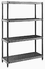 Metro - 48" Wide, 1-1/2" High, Open Shelving Shelf - Polymer, 18" Deep, Use with Metro Max Q - Americas Industrial Supply