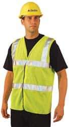 OccuNomix - Size 5XL High Visibility Orange Mesh General Purpose Vest - 60 to 62" Chest, ANSI 107-2015, Hook & Loop Closure, Polyester - Americas Industrial Supply