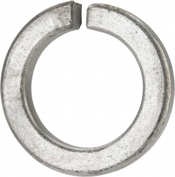 Value Collection - 1-3/4", 1.758" ID, 0.389" Thick Split Lock Washer - Grade 8 Spring Steel, Zinc-Plated Finish, 1.758" Min ID, 1.789" Max ID, 2.679" Max OD - Americas Industrial Supply