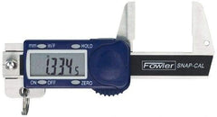 Fowler - 0 to 32mm Range, 0.01mm Resolution, Electronic Caliper - Stainless Steel with 0.9" Stainless Steel Jaws, 0.02mm Accuracy - Americas Industrial Supply