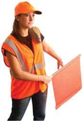 OccuNomix - Size L/XL High Visibility Orange Mesh General Purpose Vest - 44 to 46" Chest, ANSI 107-2015, Hook & Loop Closure, 1 Pocket, Polyester - Americas Industrial Supply