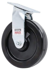Value Collection - 8" Diam x 2" Wide x 9-1/2" OAH Top Plate Mount Swivel Caster - Phenolic, 900 Lb Capacity, Roller Bearing, 4 x 4-1/2" Plate - Americas Industrial Supply