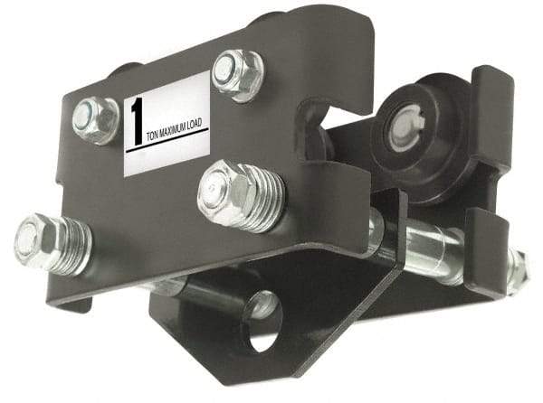 Coffing - 5 Ton Capacity Plain Trolley - 4.6mm to 8.045mm Flange Width, 4-7/16" Wheel Diam, 10" to 24" I-Beam, 70" Min Radius - Americas Industrial Supply
