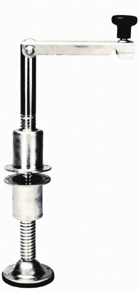 Vestil - 26 Inches Overall Height, 5,000 Lbs. Load Limit Leveling Jack - 4-1/2 Inches to 21-1/2 Inches Height Below Frame, 17 Inch Long Screw Travel - Americas Industrial Supply