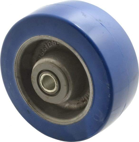 Albion - 5 Inch Diameter x 2 Inch Wide, Polyurethane Caster Wheel - 1,300 Lb. Capacity, 2-3/8 Inch Hub Length, 1/2 Inch Axle Diameter, Sealed Roller Bearing - Americas Industrial Supply