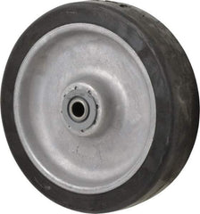Albion - 8 Inch Diameter x 2 Inch Wide, Rubber Caster Wheel - 600 Lb. Capacity, 2-3/8 Inch Hub Length, 1/2 Inch Axle Diameter, Sealed Roller Bearing - Americas Industrial Supply