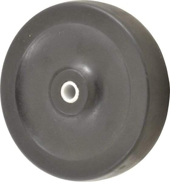 Albion - 4 Inch Diameter x 15/16 Inch Wide, Hard Rubber Caster Wheel - 135 Lb. Capacity, 1-5/32 Inch Hub Length, 5/16 Inch Axle Diameter, Self-Lube Bearing - Americas Industrial Supply