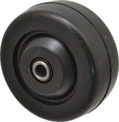 Albion - 3 Inch Diameter x 1-1/4 Inch Wide, Soft Rubber Caster Wheel - 125 Lb. Capacity, 1-9/16 Inch Hub Length, 5/16 Inch Axle Diameter, Self-Lube Bearing - Americas Industrial Supply