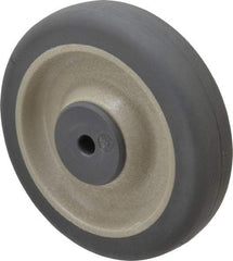 Albion - 5 Inch Diameter x 1-1/4 Inch Wide, Rubber Caster Wheel - 250 Lb. Capacity, 1-9/16 Inch Hub Length, 3/8 Inch Axle Diameter, Ball Bearing - Americas Industrial Supply