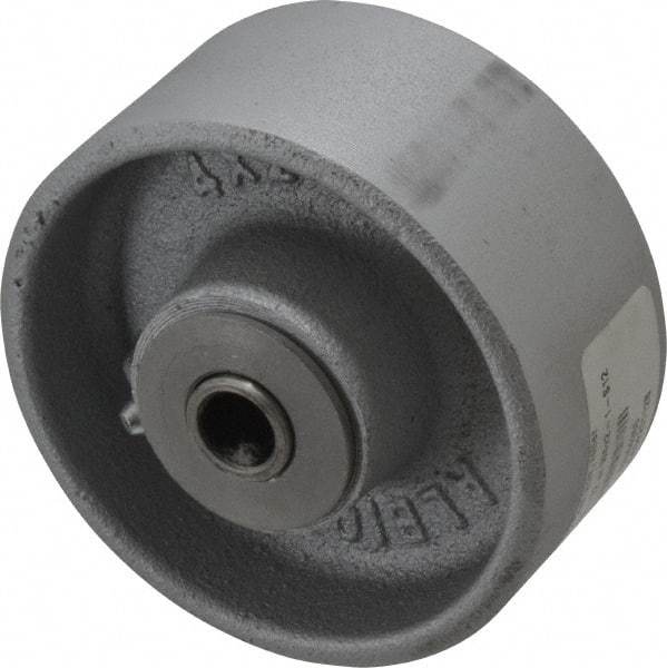 Albion - 4 Inch Diameter x 2 Inch Wide, Semi-Steel Caster Wheel - 900 Lb. Capacity, 2-3/8 Inch Hub Length, 1/2 Inch Axle Diameter, Roller Bearing - Americas Industrial Supply