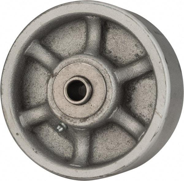 Albion - 5 Inch Diameter x 2 Inch Wide, Semi-Steel Caster Wheel - 1,500 Lb. Capacity, 2-3/8 Inch Hub Length, 1/2 Inch Axle Diameter, Roller Bearing - Americas Industrial Supply