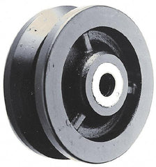 Albion - 4 Inch Diameter x 1-1/2 Inch Wide, Cast Iron Caster Wheel - 1,000 Lb. Capacity, 2 Inch Hub Length, 1/2 Inch Axle Diameter, Roller Bearing - Americas Industrial Supply