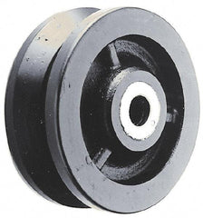 Albion - 6 Inch Diameter x 2-1/2 Inch Wide, Cast Iron Caster Wheel - 3,000 Lb. Capacity, 2-7/8 Inch Hub Length, 1/2 Inch Axle Diameter, Roller Bearing - Americas Industrial Supply