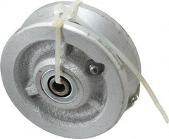 Albion - 4 Inch Diameter x 1-1/2 Inch Wide, Cast Iron Caster Wheel - 600 Lb. Capacity, 1-3/4 Inch Hub Length, 3/8 Inch Axle Diameter, Roller Bearing - Americas Industrial Supply