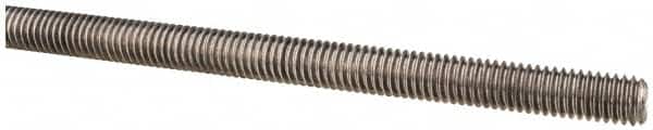 Made in USA - 3/8-16 UNC (Coarse), 6' Long, Low Carbon Steel Threaded Rod - Oil Finish Finish, Right Hand Thread - Americas Industrial Supply