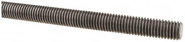 Made in USA - 1/2-13 UNC (Coarse), 6' Long, Low Carbon Steel Threaded Rod - Oil Finish Finish, Right Hand Thread - Americas Industrial Supply