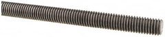 Made in USA - 1/2-13 UNC (Coarse), 6' Long, Low Carbon Steel Threaded Rod - Oil Finish Finish, Right Hand Thread - Americas Industrial Supply