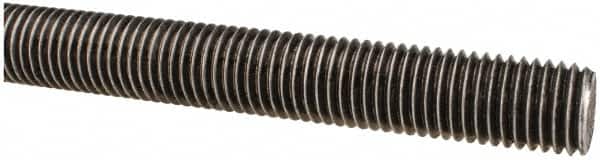 Made in USA - 3/4-10 UNC (Coarse), 6' Long, Low Carbon Steel Threaded Rod - Oil Finish Finish, Right Hand Thread - Americas Industrial Supply