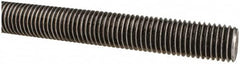 Made in USA - 3/4-10 UNC (Coarse), 6' Long, Low Carbon Steel Threaded Rod - Oil Finish Finish, Right Hand Thread - Americas Industrial Supply