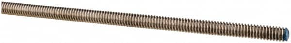 Made in USA - 1/4-20 UNC (Coarse), 6' Long, Stainless Steel Threaded Rod - Right Hand Thread - Americas Industrial Supply