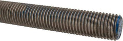 Made in USA - 1-8 UNC (Coarse), 6' Long, Stainless Steel Threaded Rod - Right Hand Thread - Americas Industrial Supply