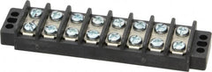 Ideal - 8 Poles, 300 Volt, 30 Amp, -40 to 266°F, Polyester Thermoplastic, Polyester Thermoplastic Multipole Terminal Block - Zinc Plated Steel, 22 to 12 AWG Compatibility, 0.56 Inch High - Americas Industrial Supply