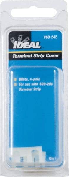 Ideal - 1.2mm High x 4.9" Long, Terminal Block Terminal Strip Cover - Use with 89-200 Series Terminal Strips - Americas Industrial Supply