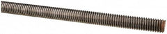 Value Collection - 3/8-16 UNC (Coarse), 6' Long, Alloy Steel Threaded Rod - Plain Finish, Right Hand Thread - Americas Industrial Supply