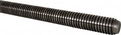 Value Collection - 1-1/2-6 UNC (Coarse), 6' Long, Alloy Steel Threaded Rod - Plain Finish, Right Hand Thread - Americas Industrial Supply