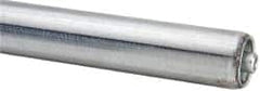 Made in USA - Replacement Conveyor Roller for 22 Inches Between Frame - 1.4 Inch Diameter, 1/4 Inch Axle, Galvanized Steel Finish, 18 Gage - Americas Industrial Supply