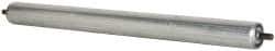 Made in USA - Replacement Conveyor Roller for 21-7/8 Inches Between Frame - 1.9 Inch Diameter, 7/16 Inch Axle, Galvanized Steel Finish, 16 Gage - Americas Industrial Supply