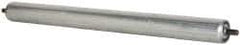Made in USA - Replacement Conveyor Roller for 21-7/8 Inches Between Frame - 1.9 Inch Diameter, 7/16 Inch Axle, Galvanized Steel Finish, 16 Gage - Americas Industrial Supply