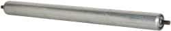 Made in USA - Replacement Conveyor Roller for 21-7/8 Inches Between Frame - 1.9 Inch Diameter, 7/16 Inch Axle, Galvanized Steel Finish, 14 Gage - Americas Industrial Supply