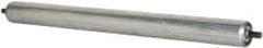 Made in USA - Replacement Conveyor Roller for 21-7/8 Inches Between Frame - 1.9 Inch Diameter, 7/16 Inch Axle, Galvanized Steel Finish, 14 Gage - Americas Industrial Supply