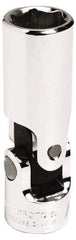 Proto - 5/8", 3/8" Drive, Deep Hand Socket - 6 Points, 2-3/8" OAL, Alloy Steel, Chrome Finish - Americas Industrial Supply