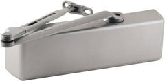 4040XP Door Closer Damper: 8.5 lb Load Capacity, 5' Door Width Cast Iron, Aluminum Finish, Non-Handed