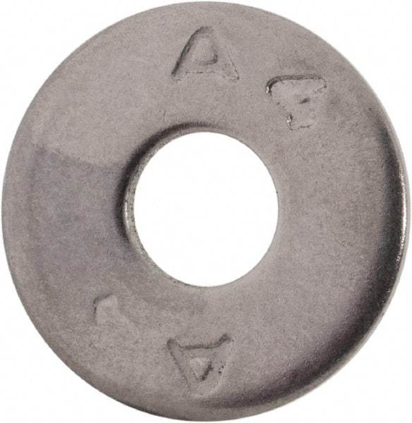 Value Collection - M6 Screw, Grade 316 Stainless Steel Fender Flat Washer - 6.4mm ID x 18mm OD, Plain Finish - Americas Industrial Supply
