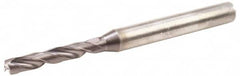 Kennametal - 8.8mm 180° Spiral Flute Solid Carbide Screw Machine Drill Bit - Right Hand Cut, 47mm Flute Length, 89mm OAL, Flat-Bottom Point, Straight Shank, Through Coolant - Americas Industrial Supply