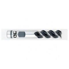 5/16" Dia. - 2-1/2" OAL - Bright VC10-50° Helix - Square End SE EM - 3 FL - Americas Industrial Supply