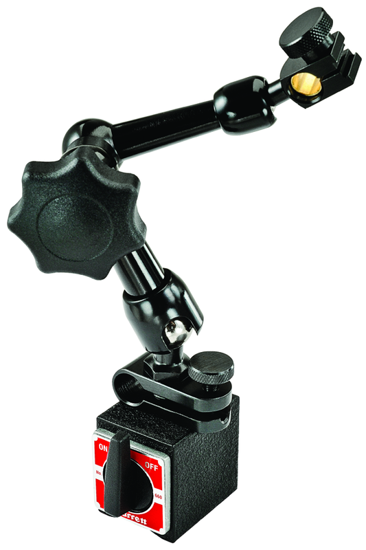 #660 - 1-3/16 x 1-9/16 x 1-3/8" Base Size  - Power On/Off with Triple-Jointed Arm - Magnetic Base Indicator Holder - Americas Industrial Supply