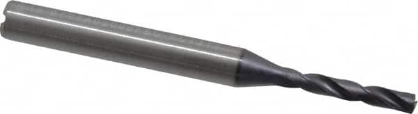 Kennametal - 3mm 180° Spiral Flute Solid Carbide Screw Machine Drill Bit - Americas Industrial Supply