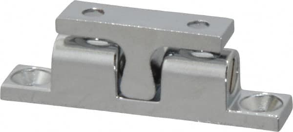 Sugatsune - 1.67" Long x 0.31" Wide x 0.54" High, Zinc Alloy Tension Catch - Chrome Plated, 2.1(4.6) N/Lb Pull Force, 3(6.6) N/Lb Push Force, 7/16" Long Strike, 19/64" Wide Strike - Americas Industrial Supply