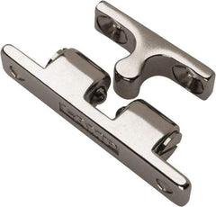 Sugatsune - 1.97" Long x 0.39" Wide x 0.63" High, Stainless Steel Tension Catch - Polished Stainless Steel Finish, 1.8(3.9) N/Lb Pull Force, 2.3(5) N/Lb Push Force, 1-3/16" Long Strike, 23/64" Wide Strike - Americas Industrial Supply