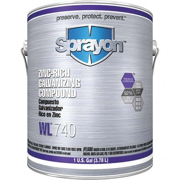 Sprayon - 1 Gal Zinc Cold Galvanizing Compound - Comes in Can - Americas Industrial Supply